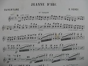 VERDI Giuseppe Jeanne d'Arc Ouverture Orchestre ca1885