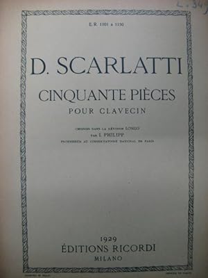 SCARLATTI D. Sonate n° 349 Clavecin 1929