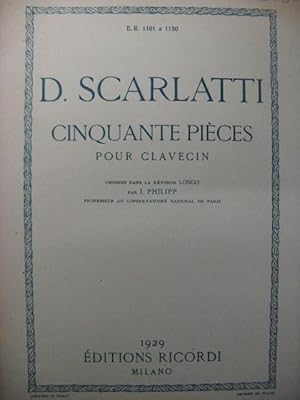 Seller image for SCARLATTI D. Sonate No 355 Clavecin 1929 for sale by partitions-anciennes