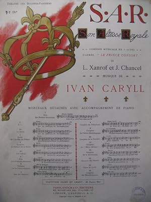 CARYLL Ivan La Valse de Cyrill Chant Piano 1909