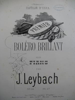 Seller image for LEYBACH J. Premier Bolro Brillant Piano XIXe for sale by partitions-anciennes