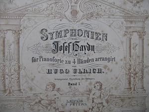 HAYDN Joseph Symphonien Piano 4 mains 1895