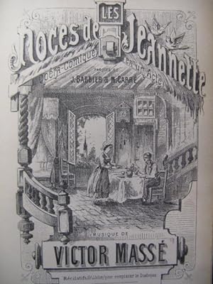 MASSÉ Victor Les Noces de Jeannette Chant Piano Opéra 1860