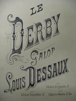 Seller image for DESSAUX Louis Le Derby Piano XIXe for sale by partitions-anciennes