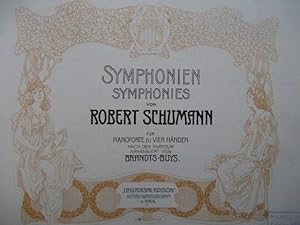 SCHUMANN Robert Symphonien Piano 4 mains ca1901