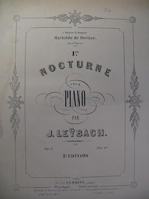Seller image for LEYBACH J. Nocturne No 1 Piano XIXe for sale by partitions-anciennes