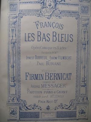 Immagine del venditore per BERNICAT Firmin Franois les Bas Bleus Opera XIXe venduto da partitions-anciennes
