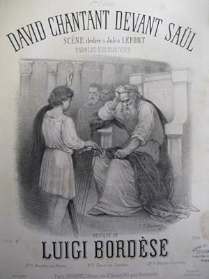 Image du vendeur pour BORDESE Luigi David Chantant devant Sal Chant Piano 1860 mis en vente par partitions-anciennes