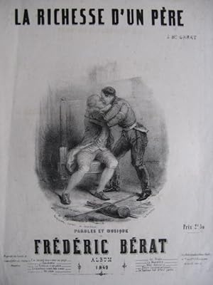 Seller image for BRAT Frdric La Richesse d'un Pre Chant Piano 1849 for sale by partitions-anciennes