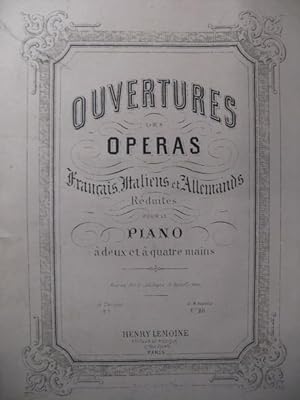Seller image for LEMOINE Henry Mhul Jeune Henri Piano 4 mains XIXe for sale by partitions-anciennes