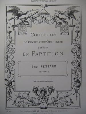 PESSARD Emile Berceuse Orchestre ca1882