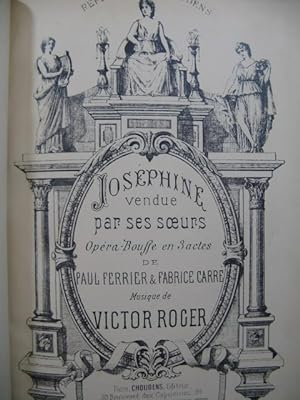 ROGER Victor Josephine vendue par ses Soeurs Opéra 1886