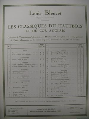 Image du vendeur pour COUPERIN F. Berceuse Hautbois Cor Piano 1947? mis en vente par partitions-anciennes