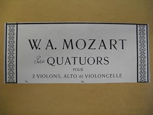 Bild des Verkufers fr MOZART W. A. Petit Quatuor No 1 Violon Alto Violoncelle zum Verkauf von partitions-anciennes