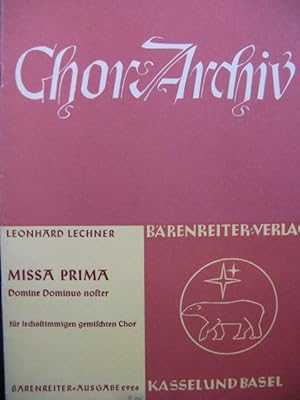Seller image for LECHNER Leonhard Missa Prima Chant 1964 for sale by partitions-anciennes