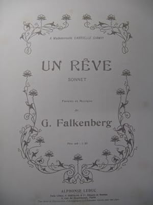 Image du vendeur pour FALKENBERG G. Un Rve Chant Piano ca1910 mis en vente par partitions-anciennes