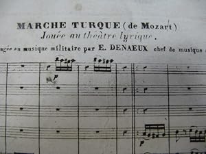 MOZART W. A. Marche Turque Orchestre XIXe