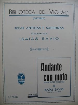 SAVIO Isaias Andante con moto 2 Guitares 1942