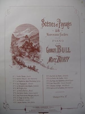 Bild des Verkufers fr BURTY Marc Au Pays de Bohme Piano 1886 zum Verkauf von partitions-anciennes