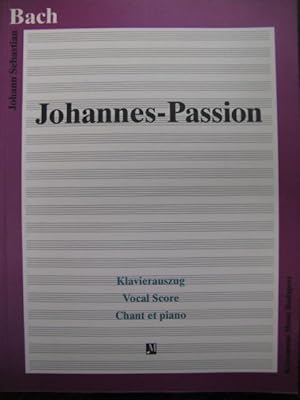 BACH J. S. Johannes Passion Chant Piano 1995