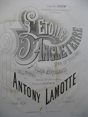 Immagine del venditore per LAMOTTE Antony L'Etoile d' Angleterre Piano ca1875 venduto da partitions-anciennes