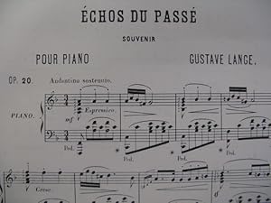 Bild des Verkufers fr LANGE Gustave Echos du Pass Piano 1869 zum Verkauf von partitions-anciennes