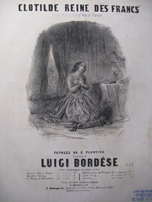 Seller image for BORDSE Luigi Clotilde Reine des Francs Chant Piano XIXe for sale by partitions-anciennes