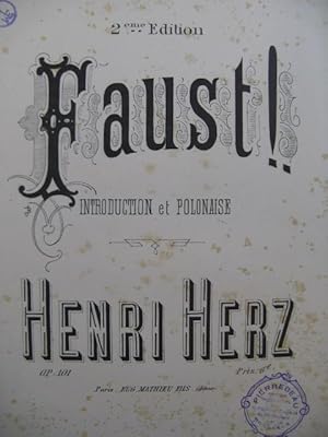 Immagine del venditore per HERZ Henri Faust Piano XIXe sicle venduto da partitions-anciennes