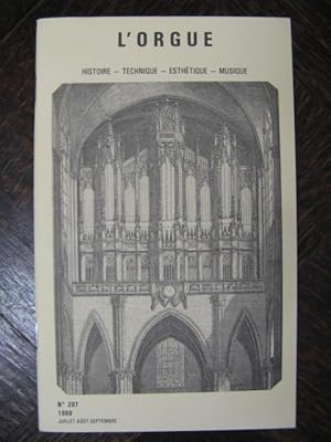 L'ORGUE Revue No 207 Juillet Septembre 1988