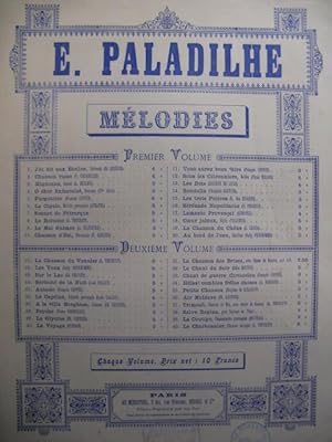 PALADILHE Petite Chanson Chant Piano 1865