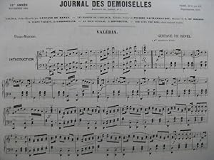 Image du vendeur pour Journal des Demoiselles De Revel Du Rotois Gordigiani Donizetti Piano Chant 1854 mis en vente par partitions-anciennes