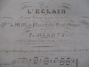 Bild des Verkufers fr HALVY F. L'clair No 2 Chant Piano 1837 zum Verkauf von partitions-anciennes