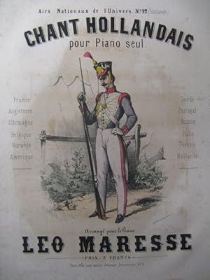 MARESSE Léo Chant National Holandais Piano XIXe