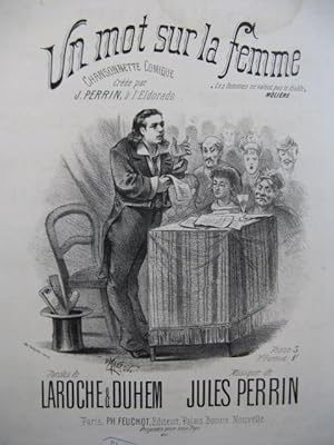 PERRIN Jules Un Mot sur la Femme Chant Piano ca1880