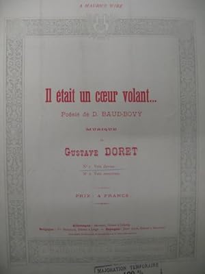 Bild des Verkufers fr DORET Gustave Il tait un coeur volant Chant Piano zum Verkauf von partitions-anciennes