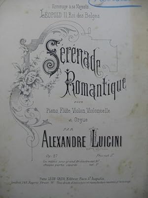 LUIGINI Alexandre Sérénade Romantique Orchestre 1900