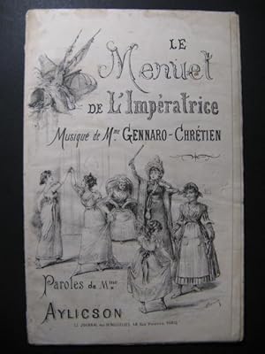 Bild des Verkufers fr GENNARO-CHRTIEN Le Menuet de l'Impratrice Chant Piano XIXe zum Verkauf von partitions-anciennes