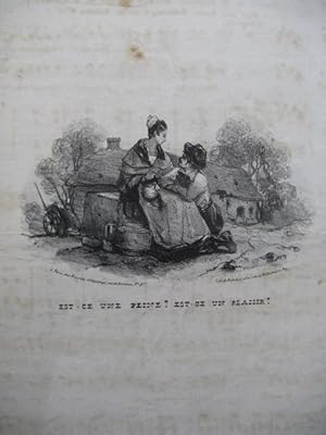 Bild des Verkufers fr HALVY F. Est-ce une peine Est-ce un plaisir Chant Piano ca1830 zum Verkauf von partitions-anciennes