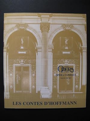 Imagen del vendedor de OFFENBACH Jacques Les Contes d'Hoffmann Programme Opera Paris 1982 a la venta por partitions-anciennes