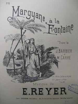 Seller image for REYER E. Margyane  la Fontaine 1 Chant Piano 1930 for sale by partitions-anciennes