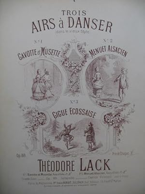 Imagen del vendedor de LACK Thodore Air  Danser Gavotte et Musette Piano XIXe sicle a la venta por partitions-anciennes