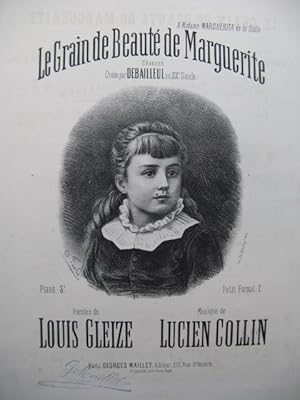 Image du vendeur pour COLLIN Lucien Le Grain de Beaut de Marguerite Chant Piano XIXe mis en vente par partitions-anciennes