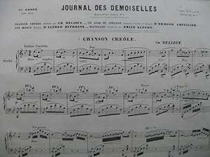 Image du vendeur pour Journal des Demoiselles Delioux Lhuillier Dufresne Piano Chant 1854 mis en vente par partitions-anciennes