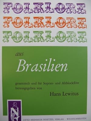 Folklore aus Brasilien 27 pièces pour Flûte à bec 1980