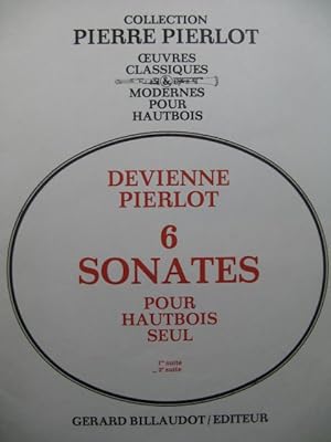 Image du vendeur pour DEVIENNE Franois 6 Sonates 2me Suite Hautbois seul 1969 mis en vente par partitions-anciennes