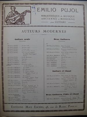 BROQUA Alfonso Ecos del Paisaje Guitare 1948