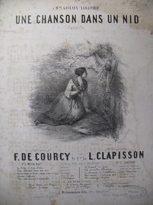 Bild des Verkufers fr CLAPISSON L. Une Chanson dans un Nid Chant Piano 1851 zum Verkauf von partitions-anciennes