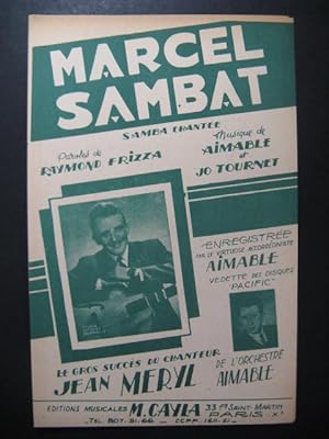 Seller image for Marcel Sambat Jo Tournet et Aimable Accordon 1952 for sale by partitions-anciennes