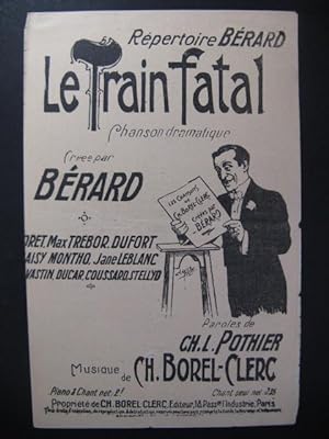 Image du vendeur pour BOREL-CLERC Ch. Le Train Fatal Chanson 1918 mis en vente par partitions-anciennes