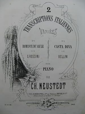 Seller image for NEUSTEDT CH. Casta Diva de Bellini Piano for sale by partitions-anciennes